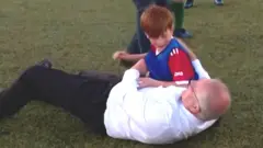 Scott Morrison and boy