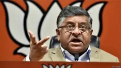 क़ानून मंत्री रविशंकर प्रसाद