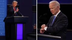 US president Donald Trump and Democratic candidate Joe Biden