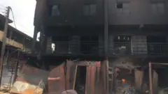 Shop wey burn for inside Onitsha fire accident of October 16, 2019