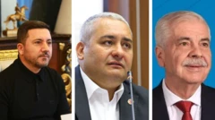 Rasim Arı (solda), Mesut Özarslan (ortada), Mehmet Özcan (sağda) muhalefet cephesinden AKP'ye katılan son isimler oldu. 