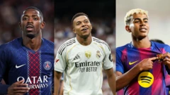 Dembele, Mbape ati Yamal lasiko ti wọn n gba bọọlu fun ikọ agbabọọlu wọn 