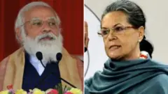 नरेंद्र मोदी सोनिया गांधी