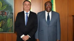 Presidente Jair Bolsonaro e o ex-ministro da Educação Carlos Alberto Decotelli