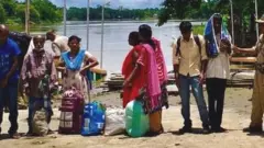 করিমগঞ্জ-জকিগঞ্জ সীমান্তে চলছে ডিপোর্টেশনের কাজ। ২৫ জুলাই, ২০১৯