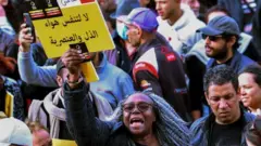 تظاهرة رافضة للخطاب العنصري في تونس
