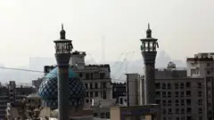 عکسی از هوای غبارآلود امروز تهران