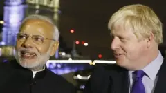 बोरिस जॉनसन और नरेंद्र मोदी