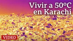 Panorámica colorizada de Karachi