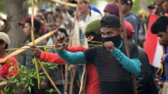 manifestantes en Asunción