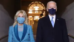 President-elect Joe Biden stands alongside Jill Biden