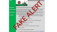 Nigeria Army disowns fake report about Operation Positive Identification