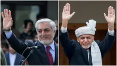 محمد اشرف غنی و عبدالله عبدالله