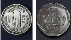 வங்கதேச மற்றும் இந்திய நாணயங்கள்