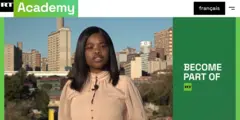 Скриншот рекламы Академии RT со слоганом Become part of RT