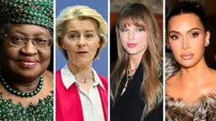 Ngozi Okonjo Iweala, Usurla von der leyen, Taylor Swift, Kim Kardashian
