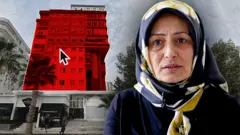 Нургюль Гексу и разрушенный жилой комплекс Эзги в Турции