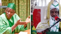 Gomina Ganduje ati Emir Sanusi