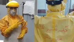 Iranian women in PPE