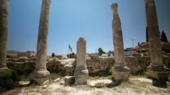 El yacimiento arqueológico de Sebastia, en la Cisjordania ocupada