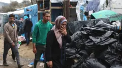 مخيم موريا في لسبوس في اليونان