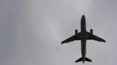 Plane in the sky