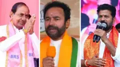 కేసీఆర్, కిషన్ రెడ్డి, రేవంత్ రెడ్డి