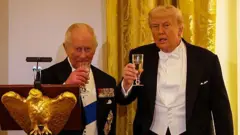 किंग चार्ल्स और डोनाल्ड ट्रंप