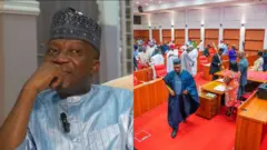 Aworan Ọjọgbọn Ọlanrewaju ati aworan awọn aṣofin agba ni gbọngan ile