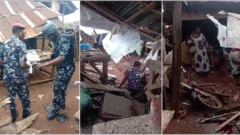 Mgbe ndị uweojii Imo Steeti gara n'ahịa Eke-Ubahaeze dị n'Orsu Imo Steeti ebe ogbunigwe gbara.