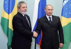 Putin e Lula em encontro em 2010 em Moscou