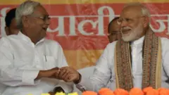 नीतीश कुमार और नरेंद्र मोदी 