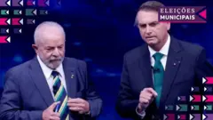 Lula e Bolsonaro lado a lado