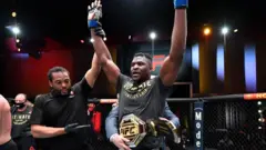 "Francis Ngannou knocks out Stipe"