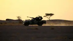 مركبة لجبهة البوليساريو في بئر لحلو بالصحراء الغربية، في 9 سبتمبر/أيلول 2016