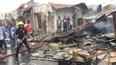 aworan ina to nija kan n'iluu Ibadan ree.