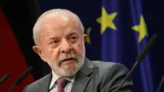 Presidente Lula em foto tirada em Hannover, na Alemanha, em 20 de abril