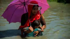 রোহিঙ্গা ক্যাম্প, কক্সবাজার, বাংলাদেশ।