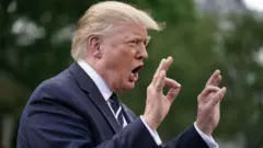 Tổng thống Donald Trump nói chuyện với các phóng viên tại Washington, DC hôm 19/7/2019