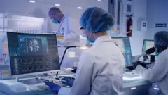 laboratory team working on coronavirus vaccine