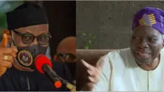 Aworan Banji Akintoye ati Akeredolu