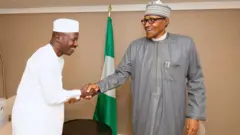 Ibrahim Magu dey shake Muhammadu Buhari