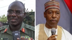 Buratai da Gwamna Babagana Zulum na Borno