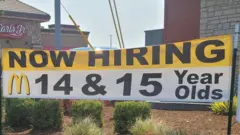 The sign outside the Biddle Rd branch of McDonald's in Medford