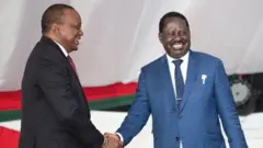 Rais Uhuru Kenyatta na mpinzake wa kisiasa, Raila Odinga