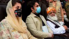 پی ڈی ایم، مریم نواز، فضل الرحمان، بلاول بھٹو زرداری