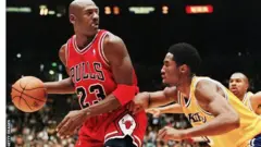 Michael Jordan (left) and Kobe Bryant (right)