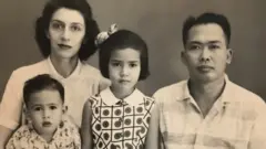 Anto, Carmel, Tari dan Budiardjo di Jakarta pada tahun 1950-an.