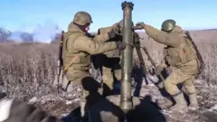 Российские минометчики в районе Соледара