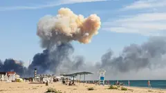 Взрывы на аэродроме около Новофедоровки